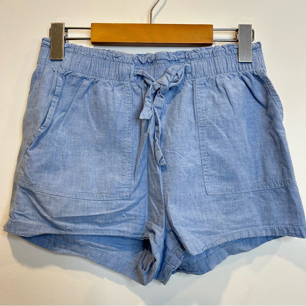 H&M Girl’s Drawstring Cotton Shorts Blue